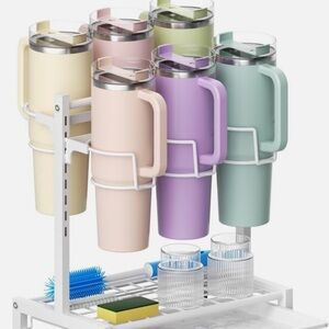 White Metal Tumbler Holder